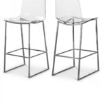 Lumen Chrome Counter Stool