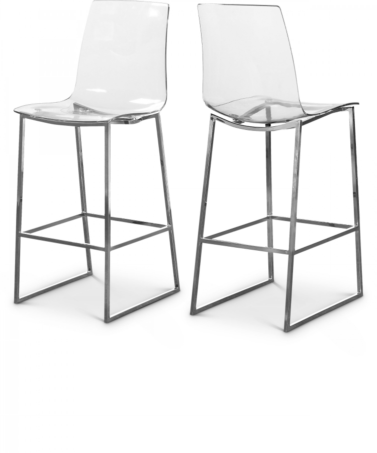 Lumen Chrome Counter Stool