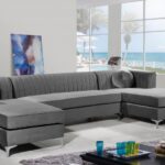 Graham 132" Velvet Upholstered 3pc. Sectional