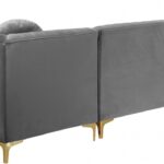 Graham 132" Velvet Upholstered 3pc. Sectional