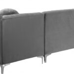 Graham 132" Velvet Upholstered 3pc. Sectional