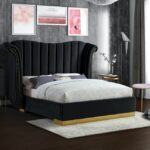 Flora Velvet Upholstered Bed