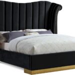 Flora Velvet Upholstered Bed