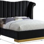 Flora Velvet Upholstered Bed