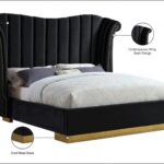 Flora Velvet Upholstered Bed