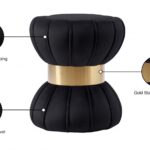 Vino Velvet Upholstered Stool