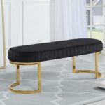 Lemar Velvet Upholstered Bench