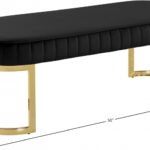 Lemar Velvet Upholstered Bench