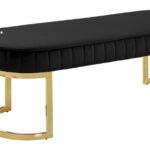 Lemar Velvet Upholstered Bench