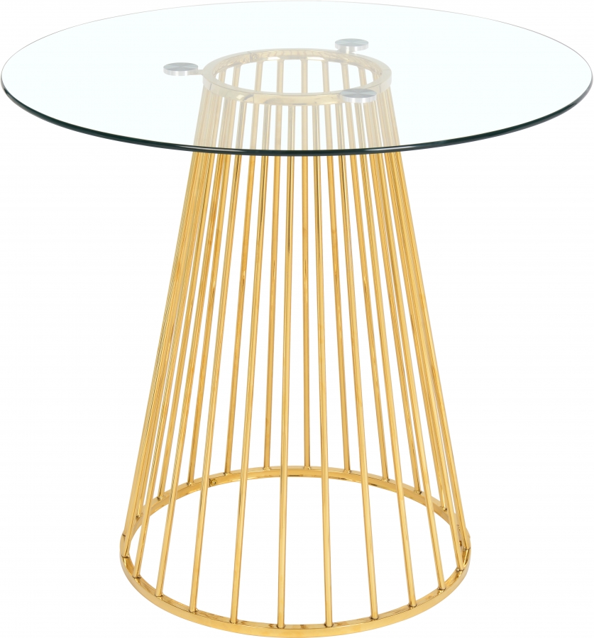 Gio Glass Top And Metal Base Counter Height Table