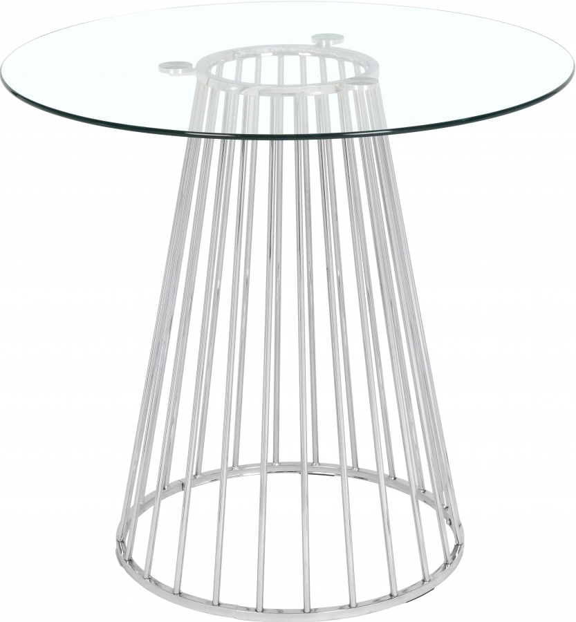 Gio Glass Top And Metal Base Counter Height Table