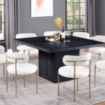 Belinda 54" Beech Wood And Oak Veneer Dining Table