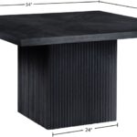 Belinda 54" Beech Wood And Oak Veneer Dining Table