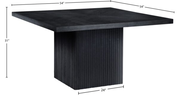 Belinda 54" Beech Wood And Oak Veneer Dining Table