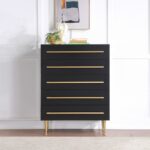 Marisol Wood Veneer And Iron Chest