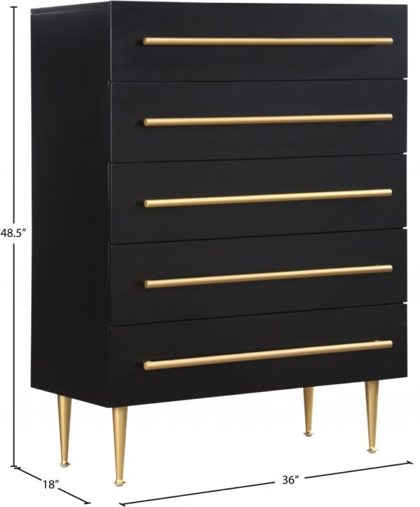 Marisol Wood Veneer And Iron Chest