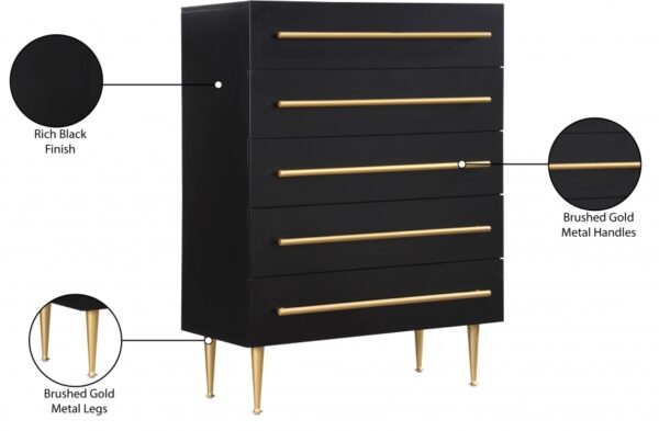 Marisol Wood Veneer And Iron Chest