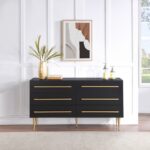 Marisol Wood Veneer And Iron Dresser
