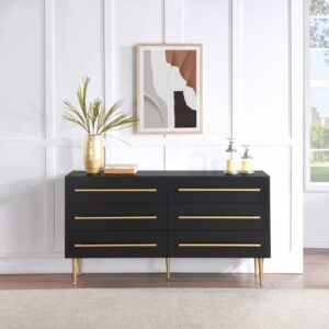Marisol Wood Veneer And Iron Dresser