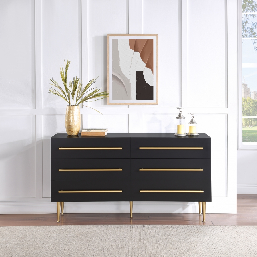 Marisol Wood Veneer And Iron Dresser