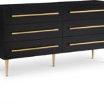 Marisol Wood Veneer And Iron Dresser