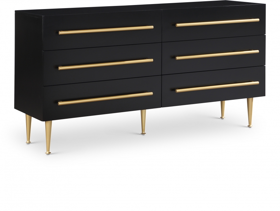 Marisol Wood Veneer And Iron Dresser