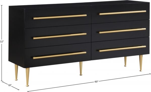 Marisol Wood Veneer And Iron Dresser