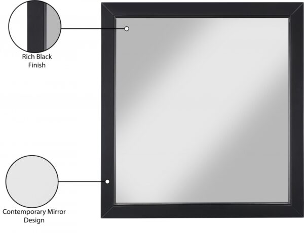 Marisol Wood Veneer And Iron Mirror