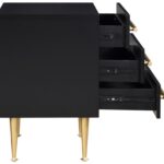 Marisol Wood Veneer And Iron Nightstand