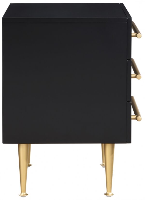 Marisol Wood Veneer And Iron Nightstand