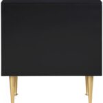 Marisol Wood Veneer And Iron Nightstand