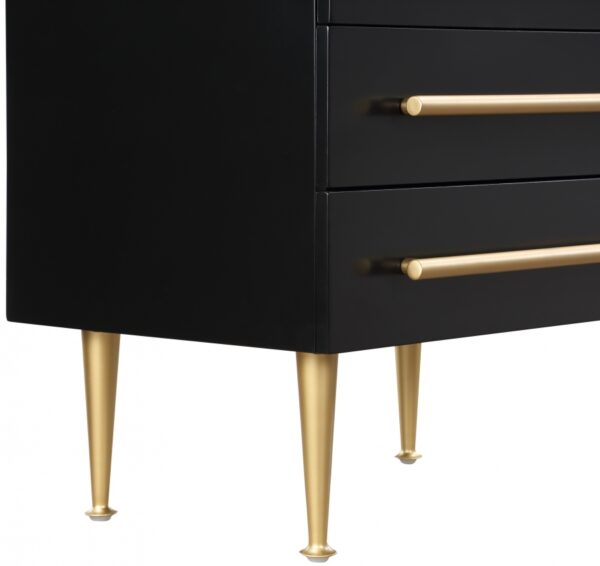 Marisol Wood Veneer And Iron Nightstand