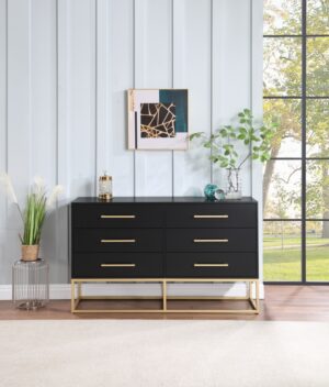 Maxine Wood Veneer And Iron Dresser