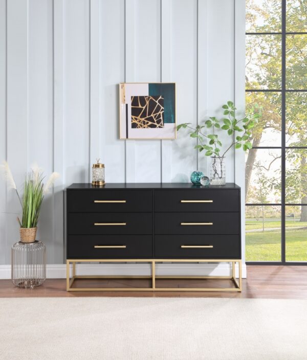 Maxine Wood Veneer And Iron Dresser