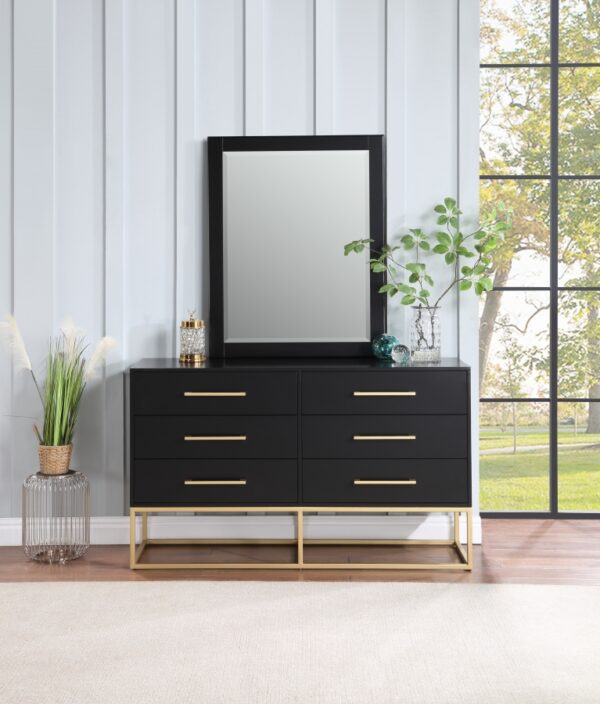 Maxine Wood Veneer And Iron Dresser