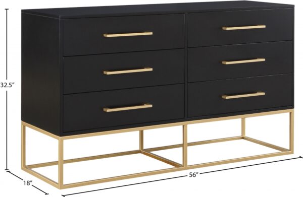 Maxine Wood Veneer And Iron Dresser