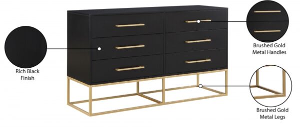 Maxine Wood Veneer And Iron Dresser