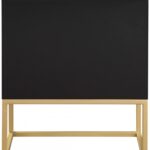 Maxine Wood Veneer And Iron Nightstand