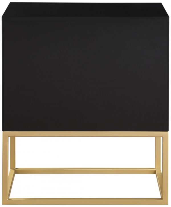 Maxine Wood Veneer And Iron Nightstand