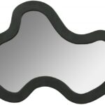 Oblique Acacia Wood Frame Mirror