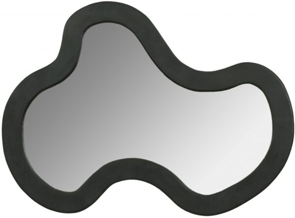 Oblique Acacia Wood Frame Mirror