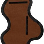 Oblique Acacia Wood Frame Mirror