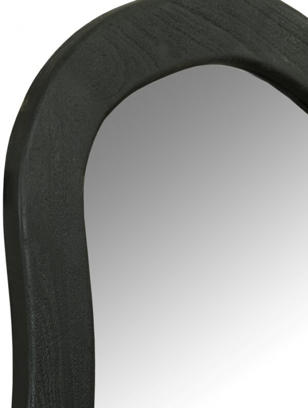 Oblique Acacia Wood Frame Mirror