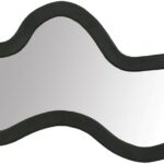 Oblique Acacia Wood Frame Mirror