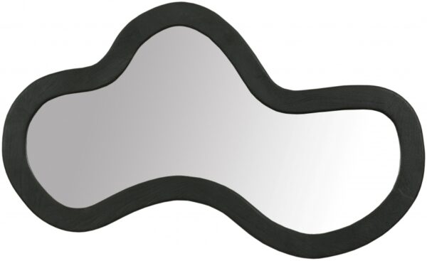 Oblique Acacia Wood Frame Mirror