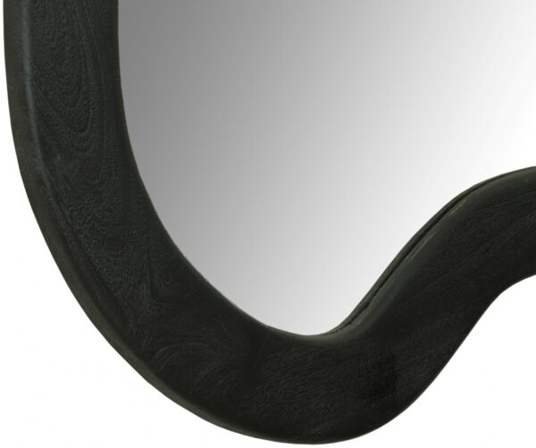 Oblique Acacia Wood Frame Mirror
