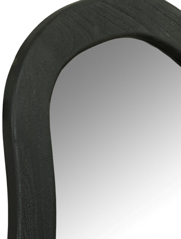 Oblique Acacia Wood Frame Mirror