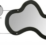 Oblique Acacia Wood Frame Mirror