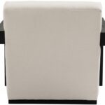 Ward Linen Textured Fabric Upholstered Accent Chair