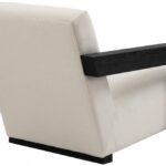 Ward Linen Textured Fabric Upholstered Accent Chair